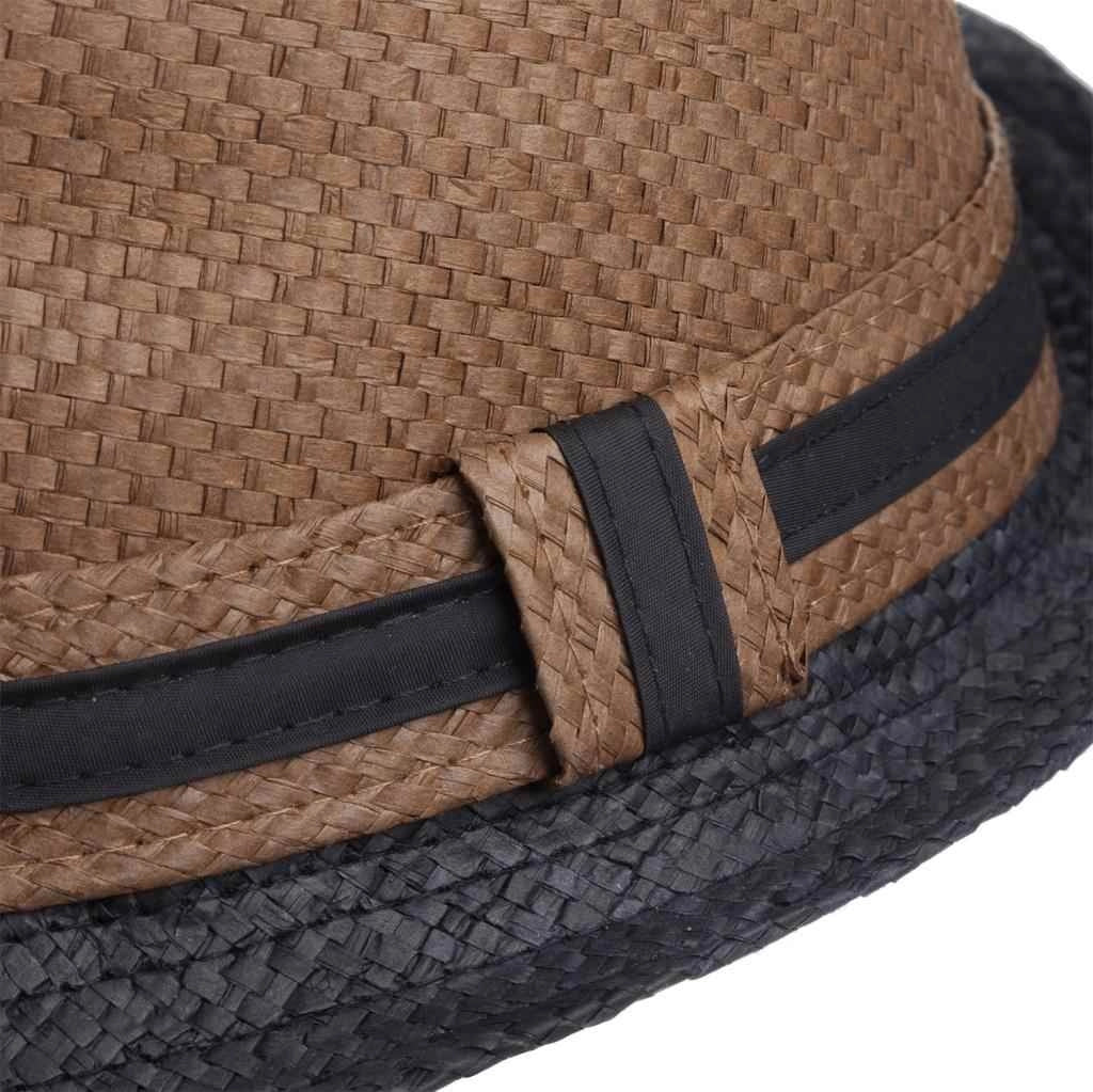 Cappello fedora bicolore con nastro 58
