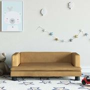 Divano per Bambini-Sofa-Divanetto Marrone 80x45x30 cm in Velluto