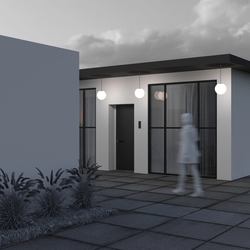 Maytoni Lampada da soffitto moderna Erda 1 luce E27 IP54 bianco plastica