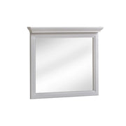 Specchio bagno bianco 76x76 cm cornice spessa 11 cm design