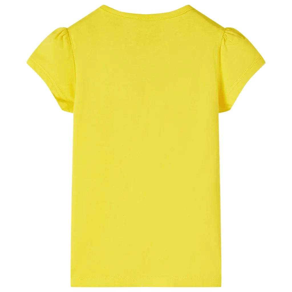 Maglietta da Bambina Gialla 116