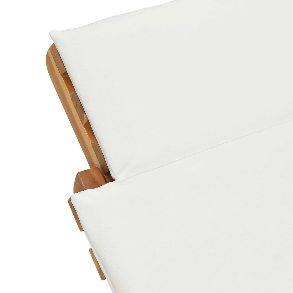 Lettino Prendisole | Sdraio da giardino | Lettino da sole da Giardino con cuscino Marrone 198 x 55 x 58,5 cm