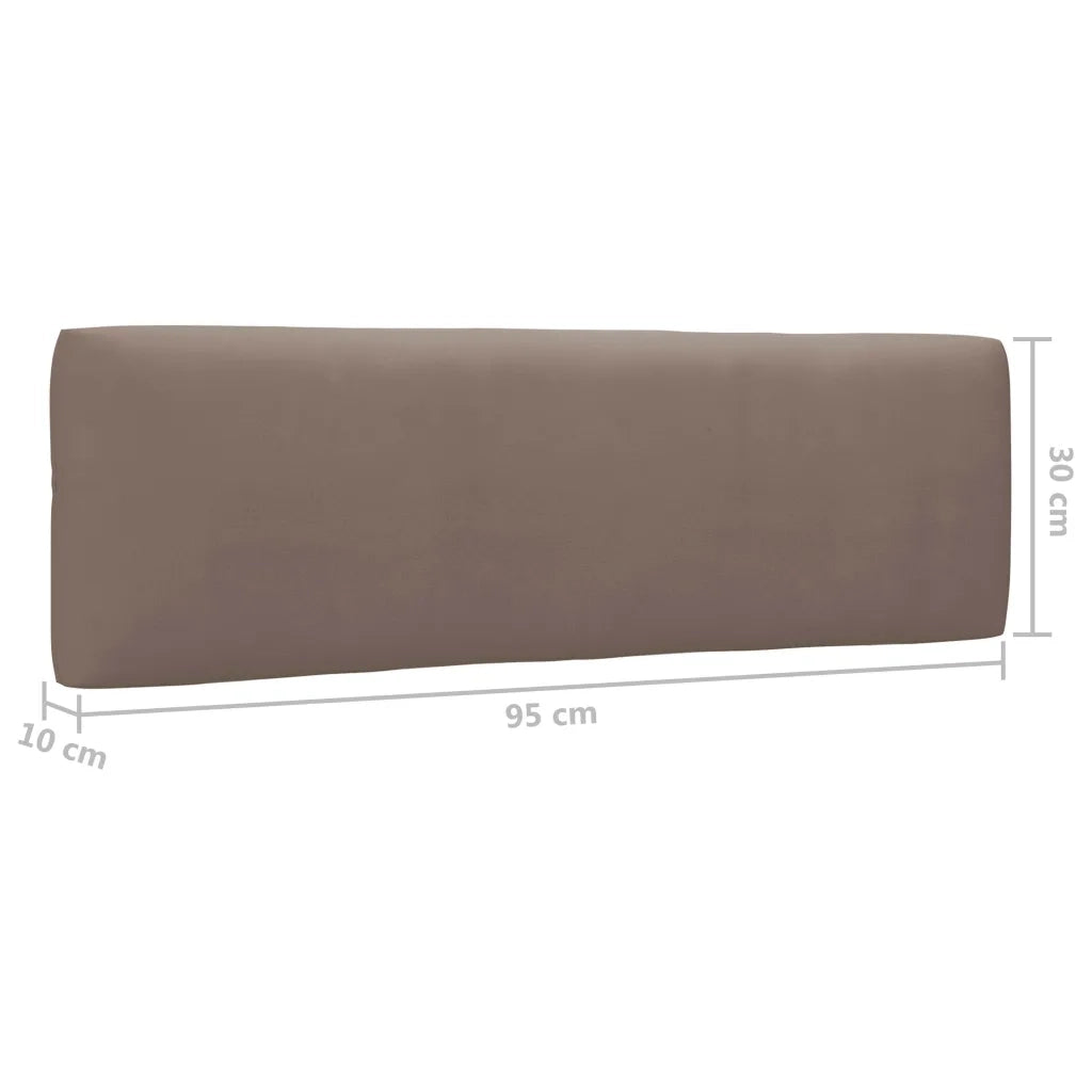 Divano a 2 Posti su Pallet con Cuscini Pino Impregnato Grigio 3066633