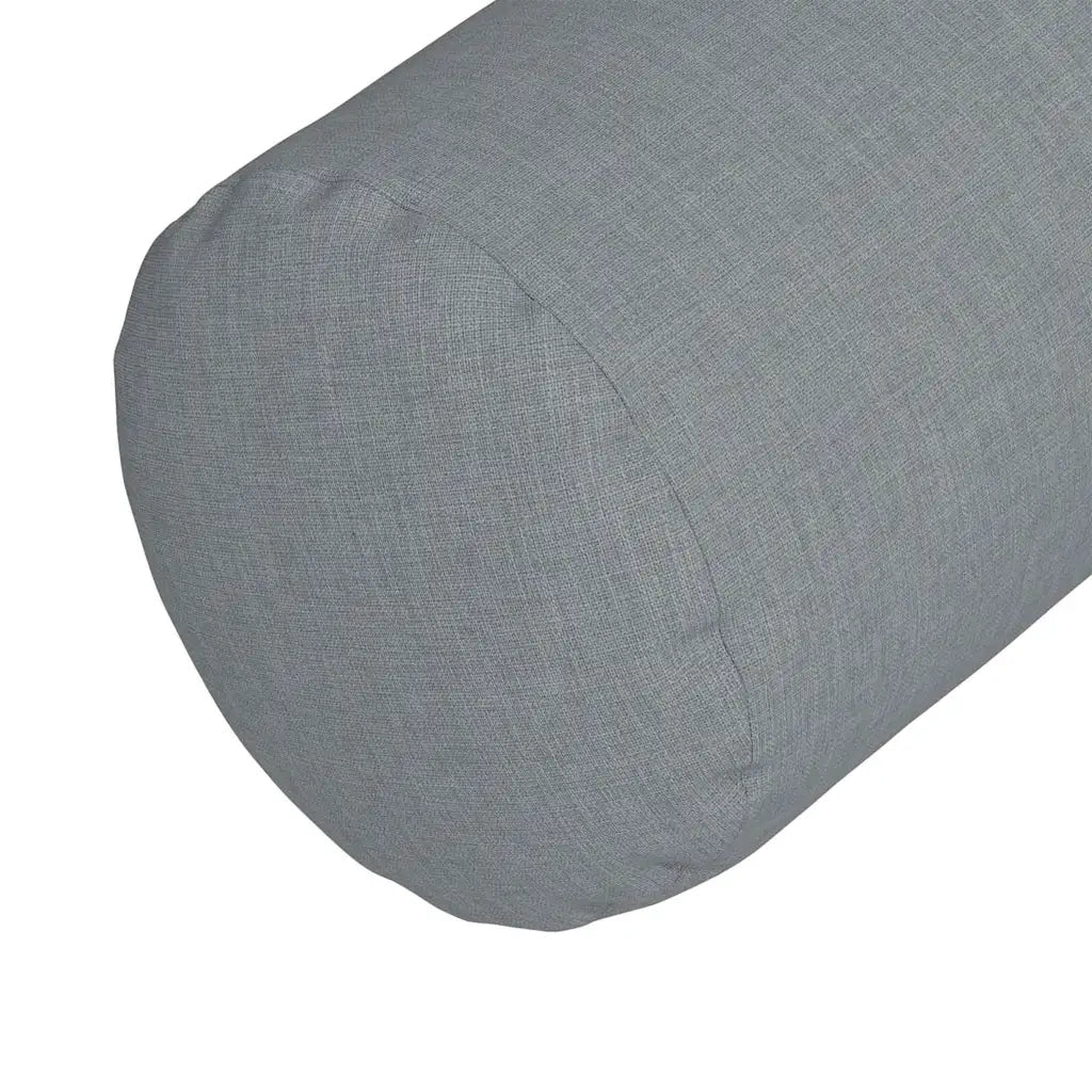 Cuscini a rullo 2 pz | Cuscini per sedie Grigio chiaro ? 25 x 70 cm Tessuto