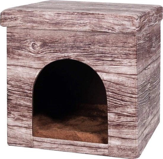 Casetta da giardino per gatti - accogliente e compatto - 38 x 38 x 37 cm