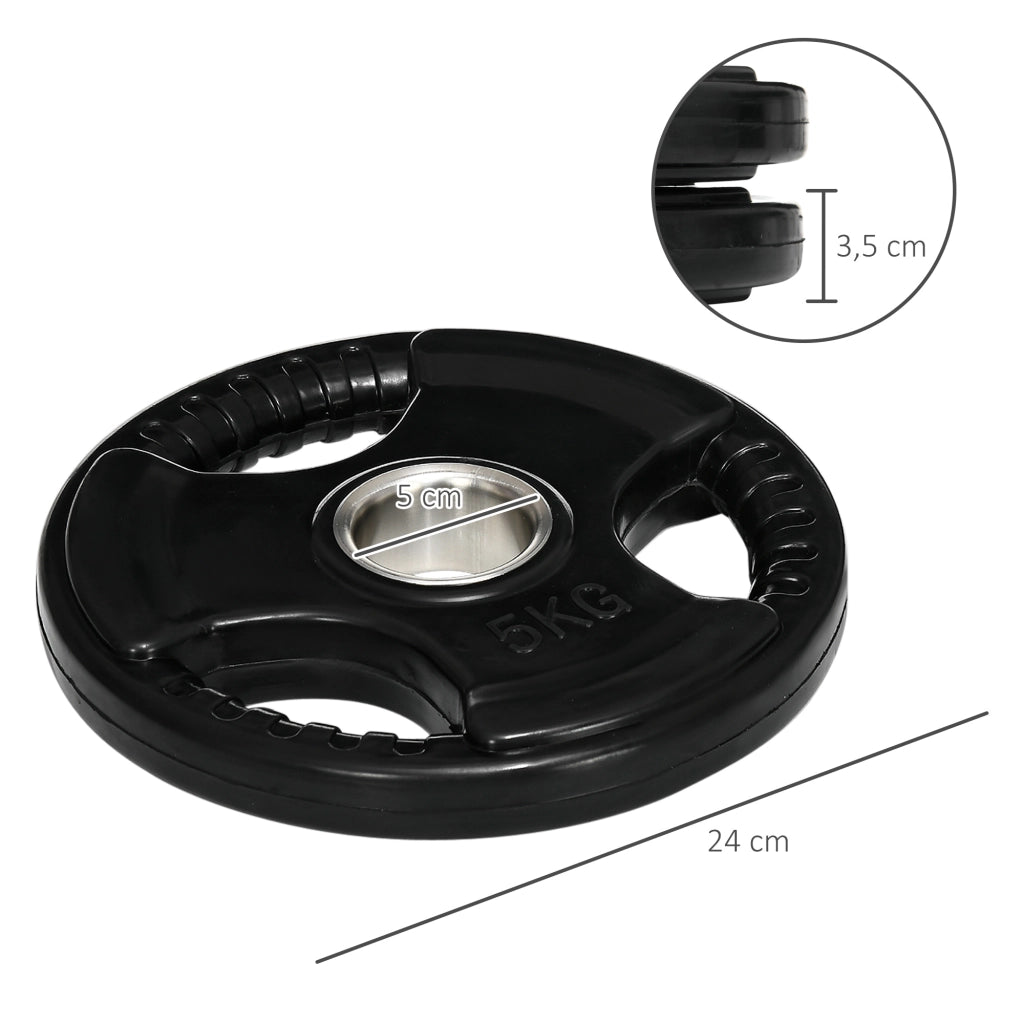 Disco Pesi per Allenamento ¨C zephmum ¨C 2 Pezzi 5kg Set Metallo