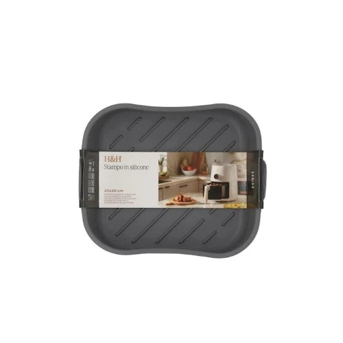 Contenitore in silicone per friggitrice ad aria quadrato cm 20