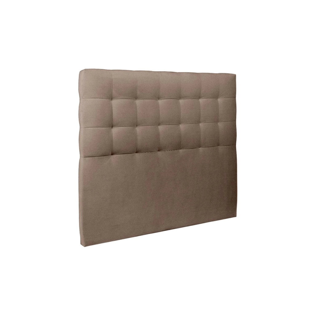 Letto 150x190 cm con testata imbottita - Tessuto velluto