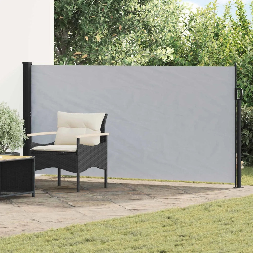 Tenda da Sole | Tenda laterale retrattile Grigio 500 x 140 cm Poliestere