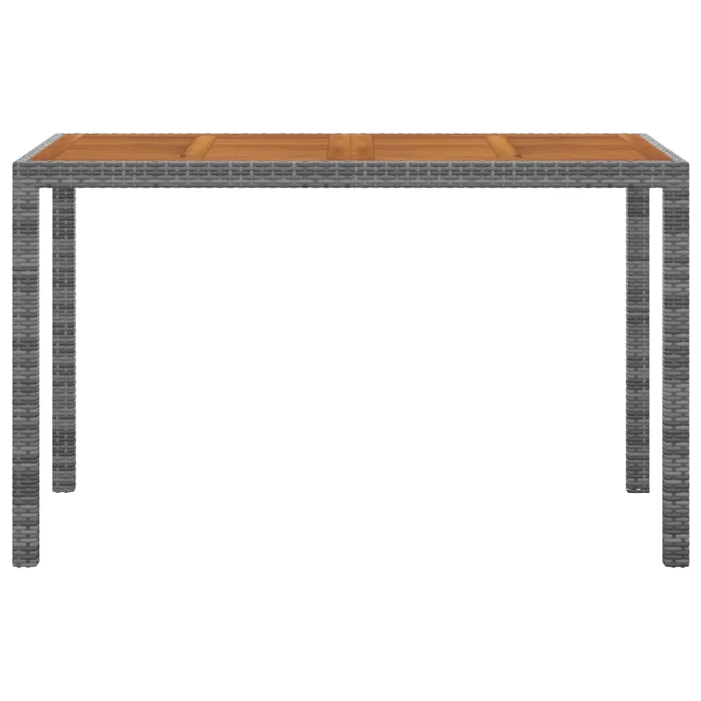 Set da Pranzo da Giardino 3 pz con Cuscini Polyrattan Grigio 3095500