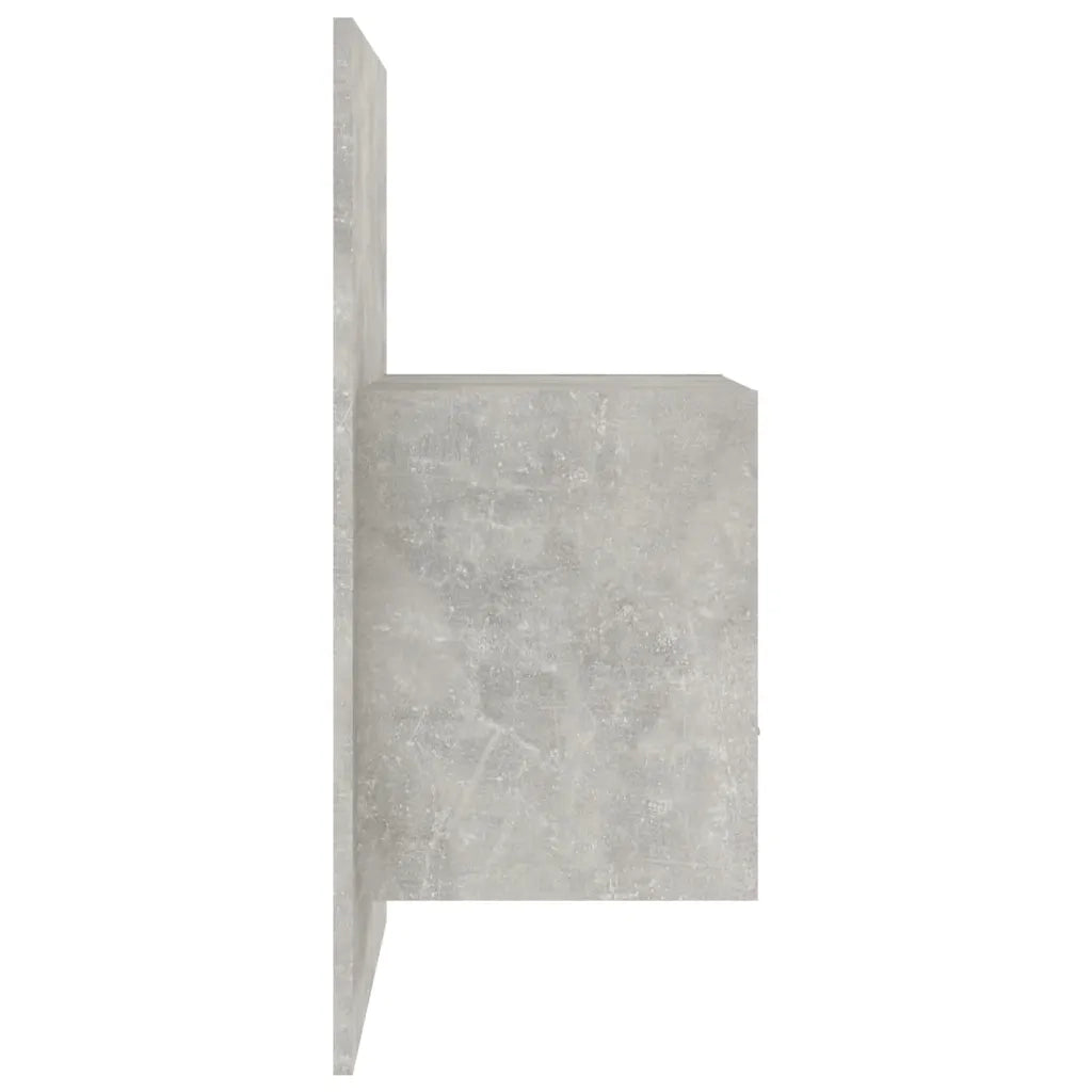 Comodini a Muro 2 pz-Set di 2 Tavolino da notte Grigio Cemento 292642