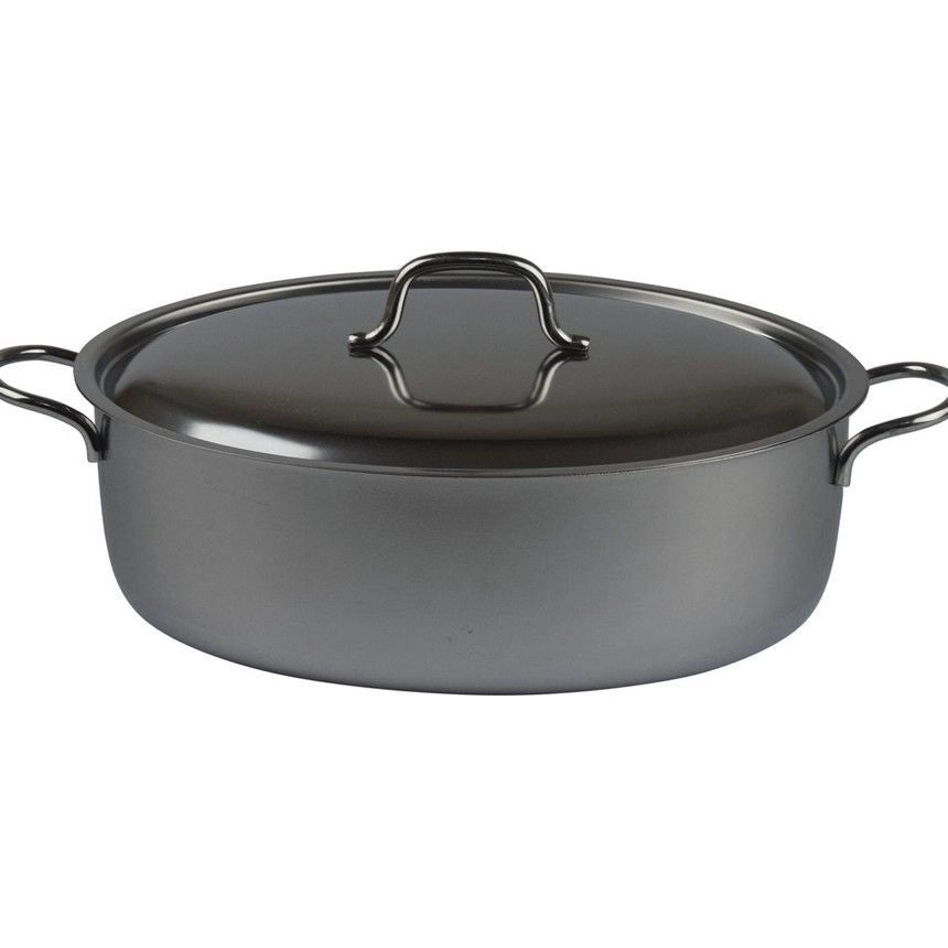 Casseruola Ovale Inox Con Coperchio