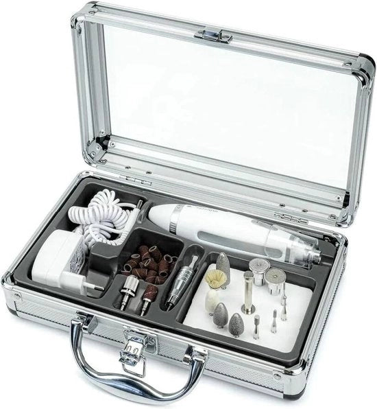 Set manicure-pedicure DELUXE con lampada LED e 15 pezzi di acciaio chirurgico