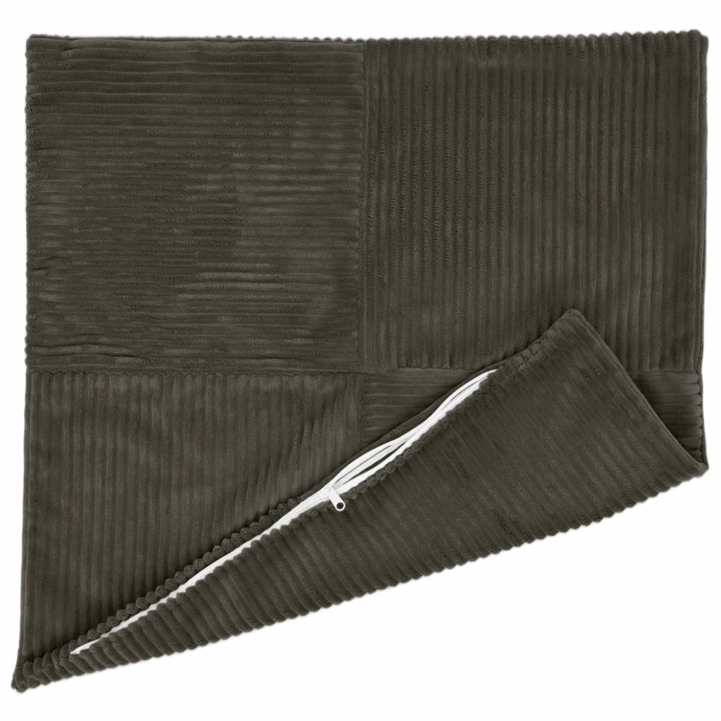 Federa 2 pcs ALMELO Antracite 80 x 80 cm corduroy 915697