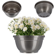 Vaso da fiori in plastica KADAX per cimitero, ideale per crisantemi, 20 cm.