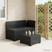 Divano da esterno-Divano da Giardino a 2 Posti con Cuscini Aspetto Rattan PP 310156