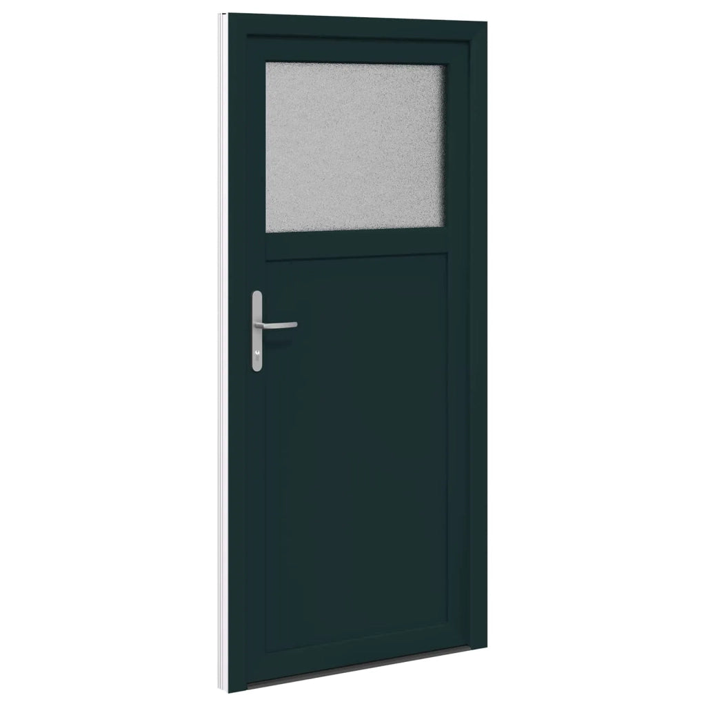 Porta d'ingresso laterale Antracite 88 x 198 cm PVC 3445752