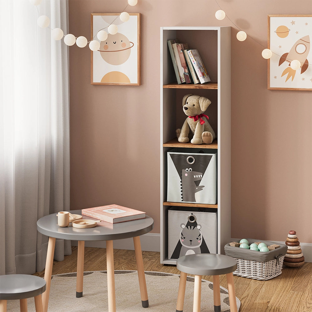 Vicco Scaffale Rovere bianco/dorato 36.8 x 144.9 cm