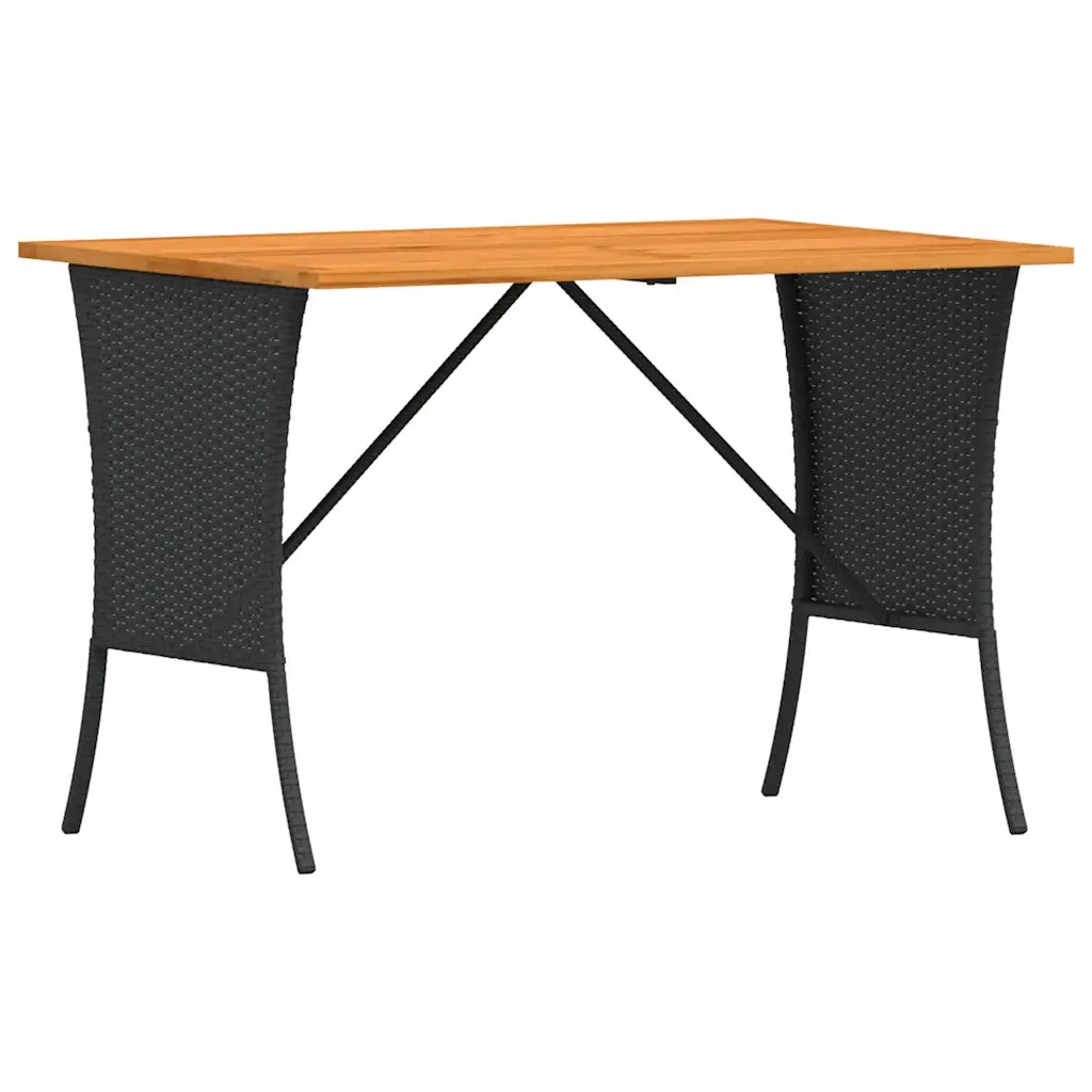 Set Divani da Giardino 5 pz con Cuscini in Polyrattan Nero 3365345
