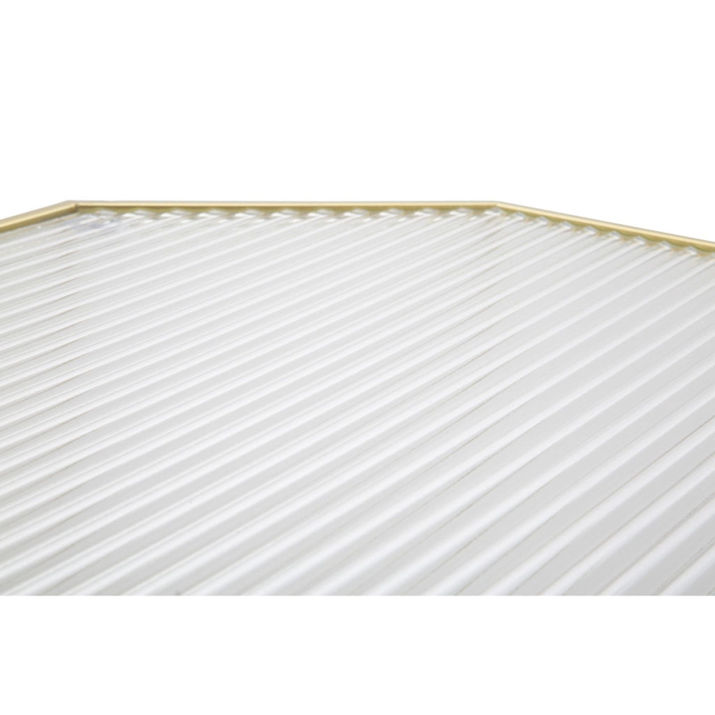 Set di Tavolini VKH598, Oro, Metallo, 50x46x100 cm