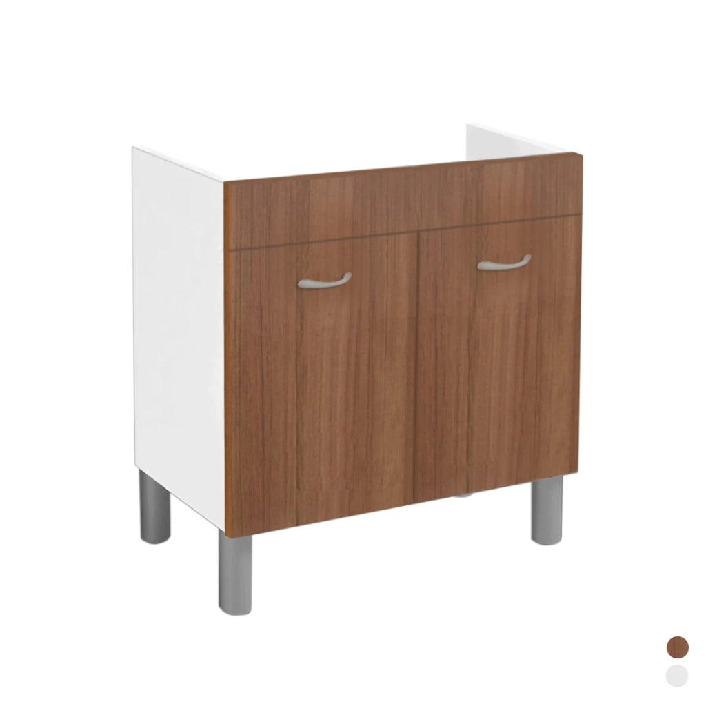 Sottolavello in kit per lavello inox 80×50 – Teak