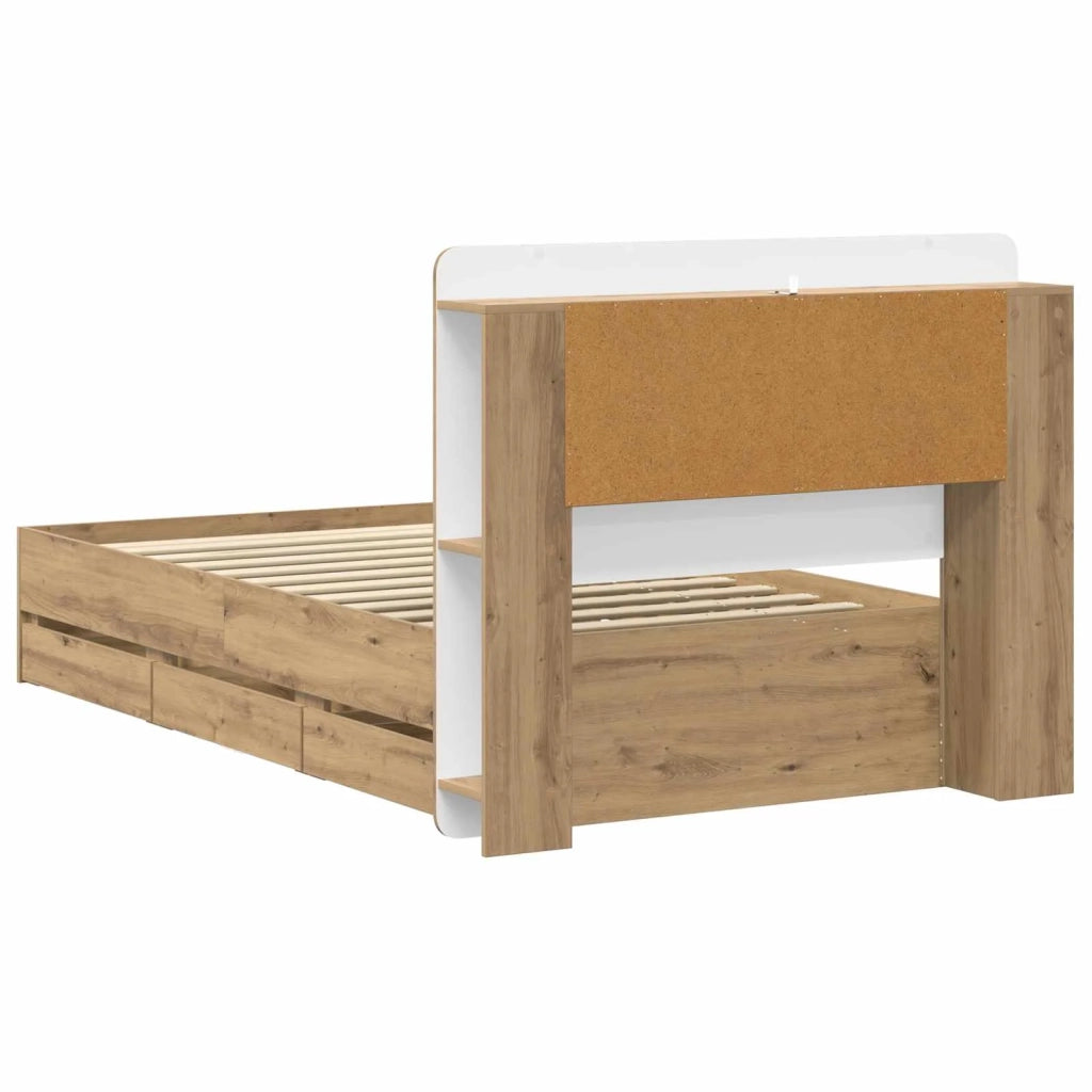 Telaio del letto con storage Rovere Artigianale 80 x 200 cm 3433997