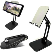 Trade Shop - Supporto Da Tavolo Per Tablet Telefono Cellulare Universale 3 Snodi Regolabile -