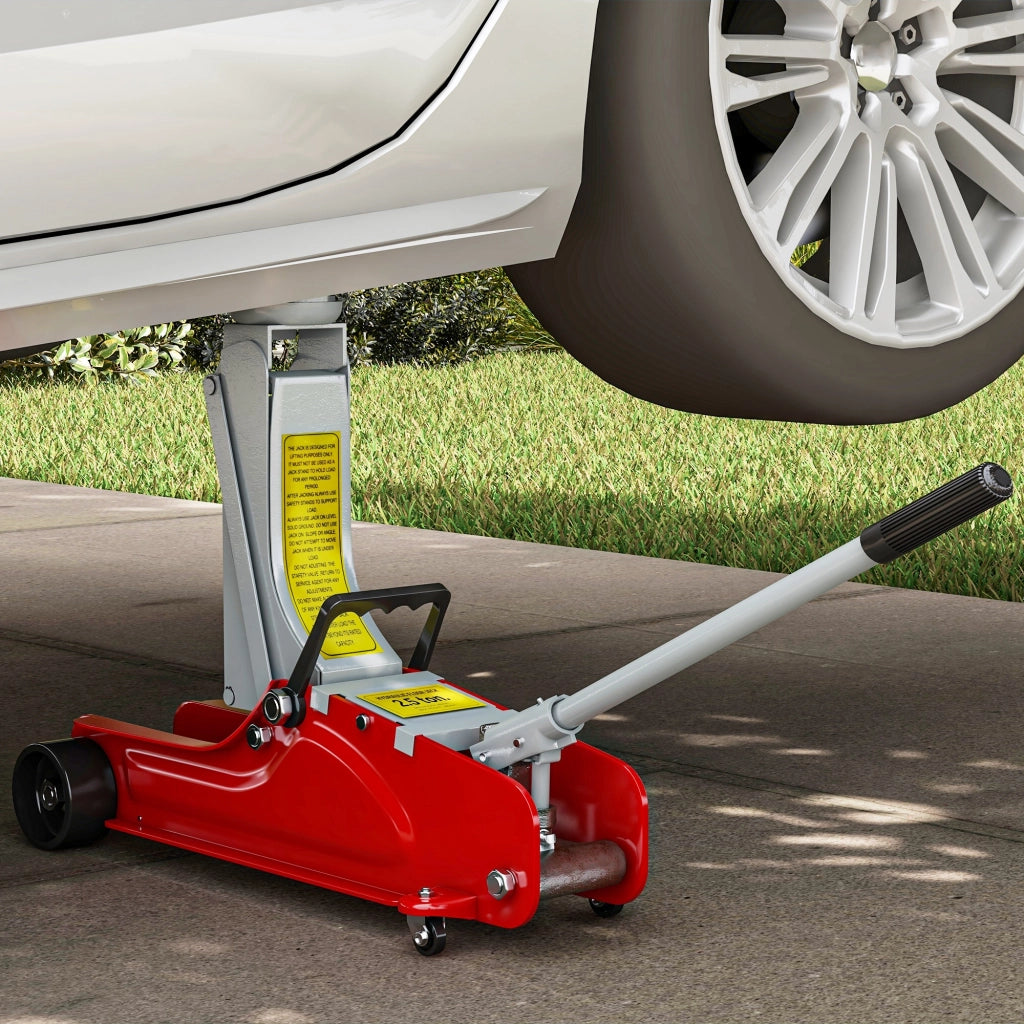 Cricco Idraulico 2,5T ¨C Minimal ¨C Rosso, Altezza 80-380 mm