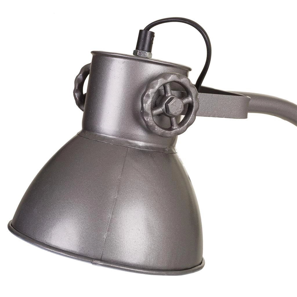 Lampada da terra in metallo marrone 28x28x85h