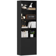 Libreria con ante e ripiani ¨C Xylo ¨C Legno nero 59x29x180 cm