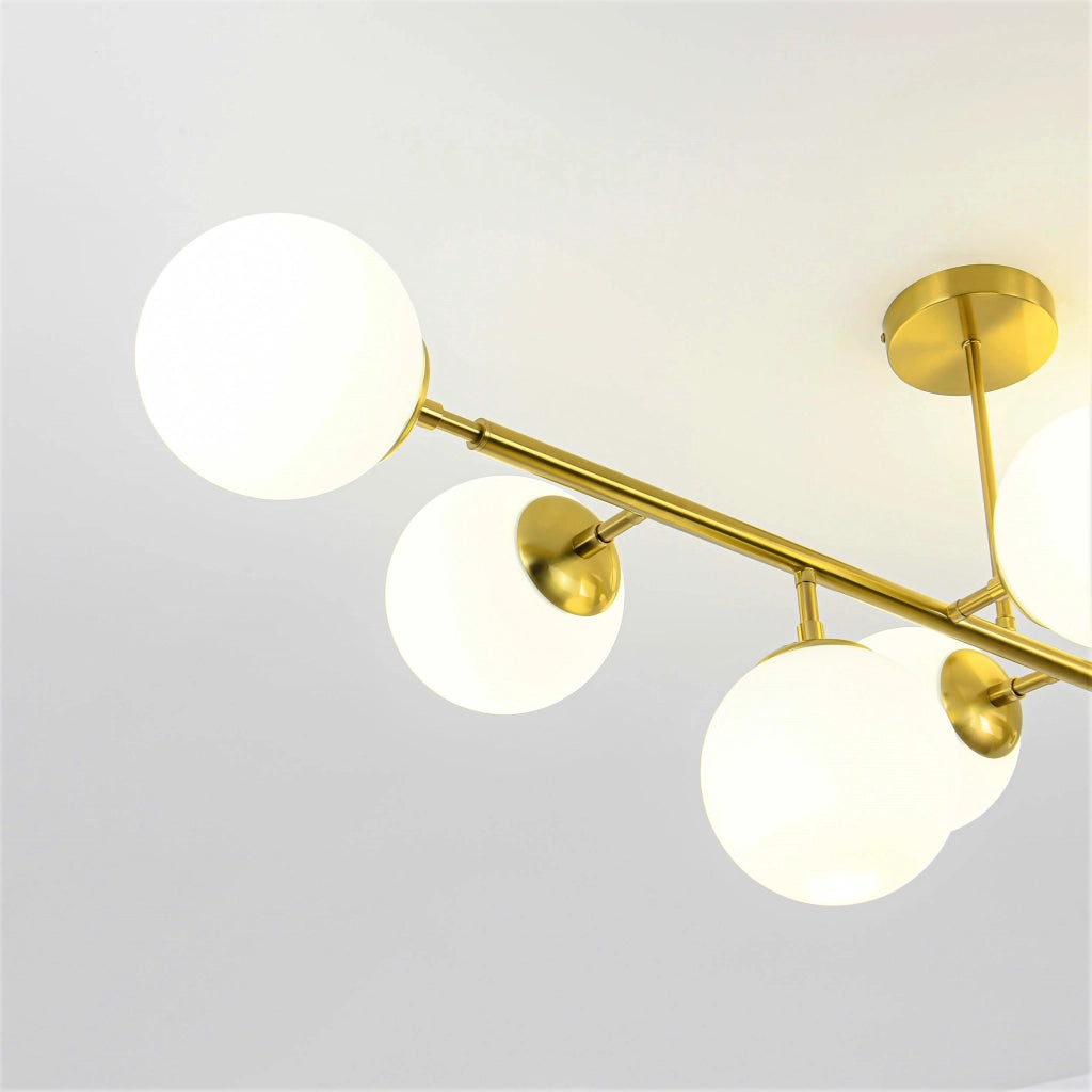 Lampadario Dorado Light Prestige 8xE14 oro bianco moderno
