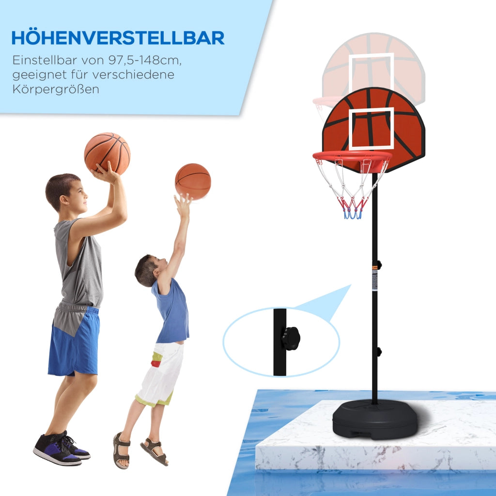Canestro Basket Magnetico ¨C zephmum ¨C Nero 98-148cm