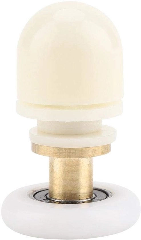 Rulli doccia in ottone - Set da 8 - Diametro 27 mm - Adatti per porte di vetro