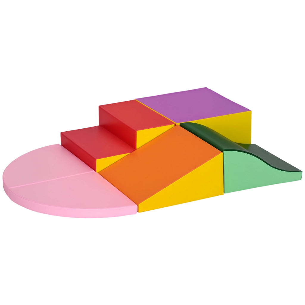 Set Costruzioni Morbidi per Bambini 1-3 Anni da 6 Pezzi in PU ed EPE ¨C Minimal ¨C Multicolore