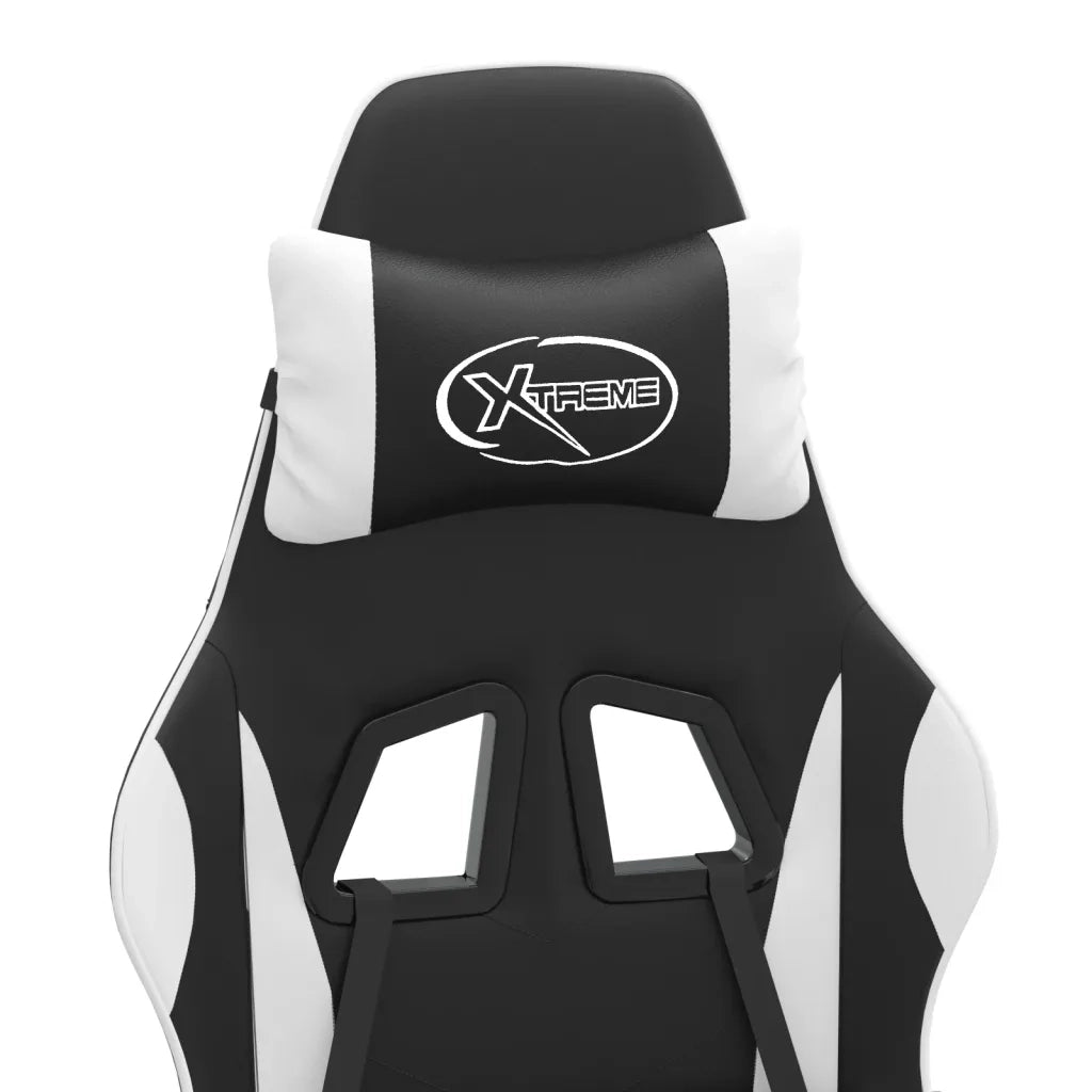 Sedia da Gaming Nero e Bianco in Similpelle 3143871