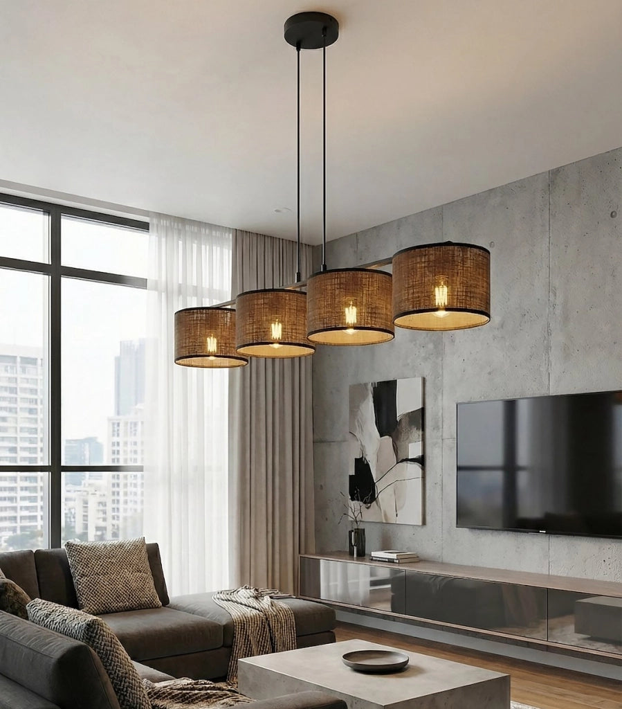 Lampada a sospensione ECO cilindrica 4xE27 Emibig