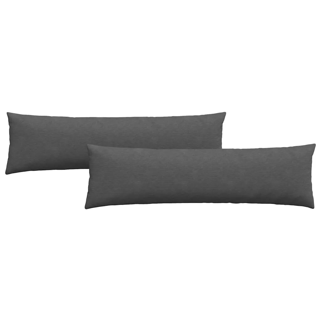 Cuscini da Divano 2 pz | Cuscini per sedie Grigio scuro 145 x 40 cm
