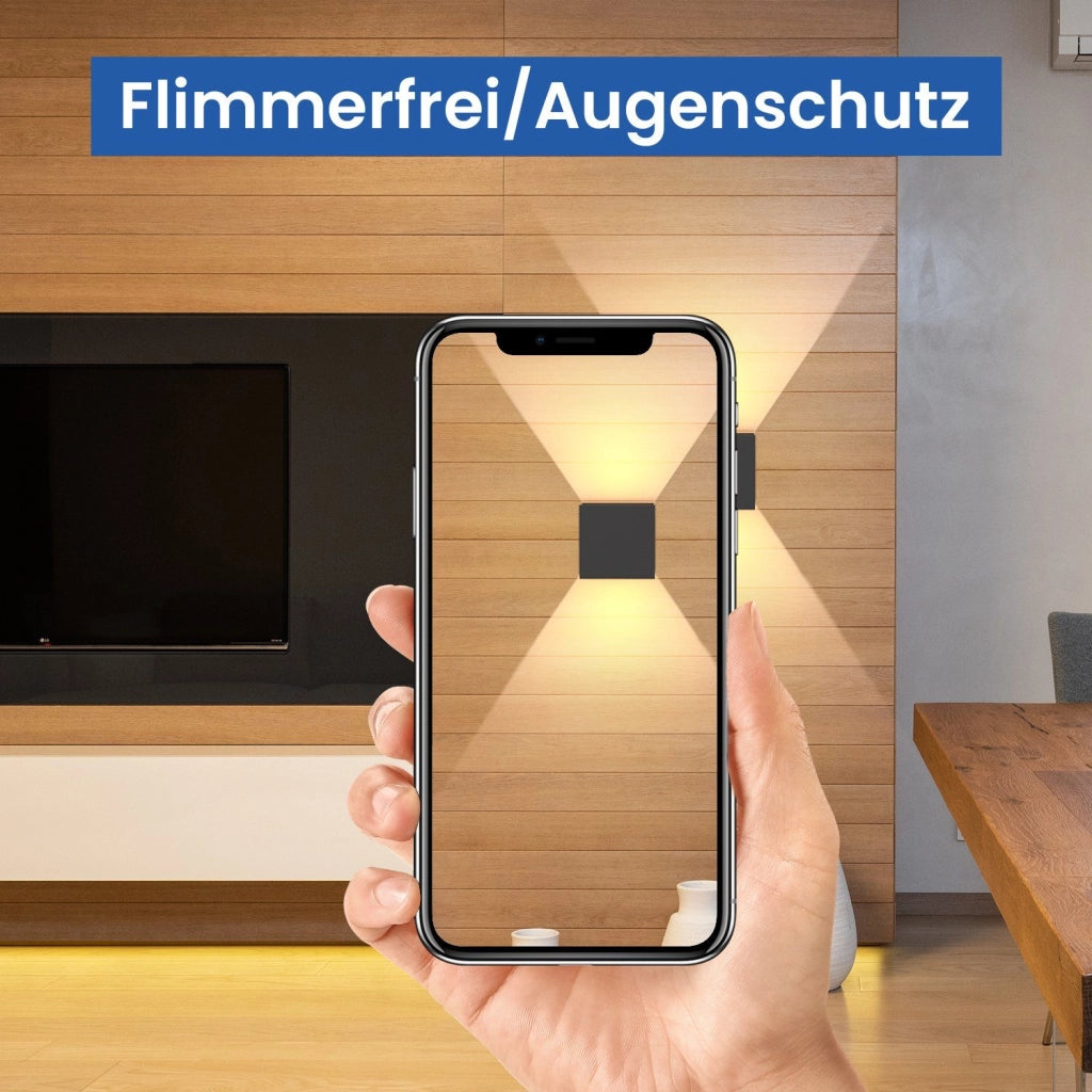 ZMH Lampade a parete LED esterne moderne luce verso l'alto e il basso per camera e corridoio