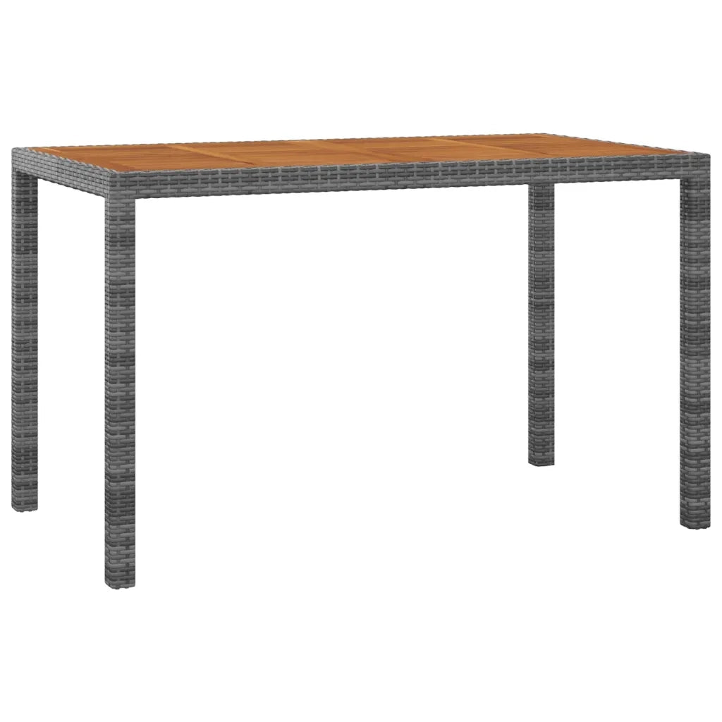 Set da Pranzo da Giardino 3 pz con Cuscini Polyrattan Grigio 3095500