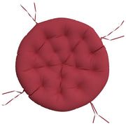 Cuscino Rotondo Rosso Vino ? 100x11 cm in Tessuto Oxford