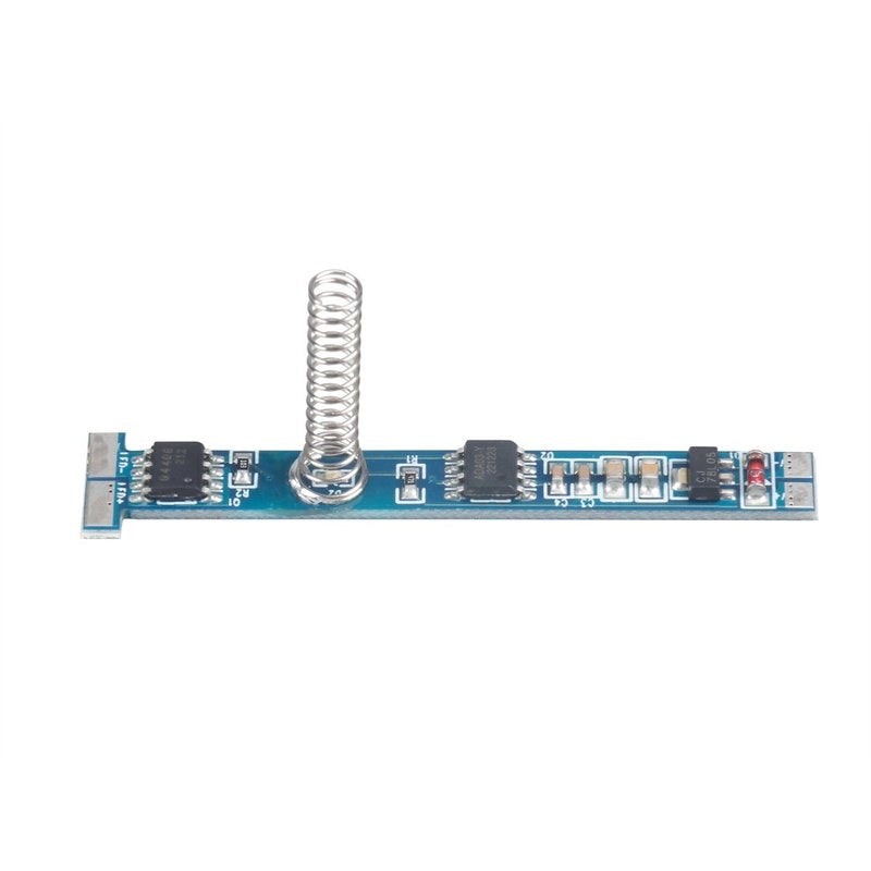 Mini Interruttore Led Dimmer Touch Slim Tagliabile Per Profilo Alluminio da 6mm fino 12mm Con Led Blu 12V 24V 4A