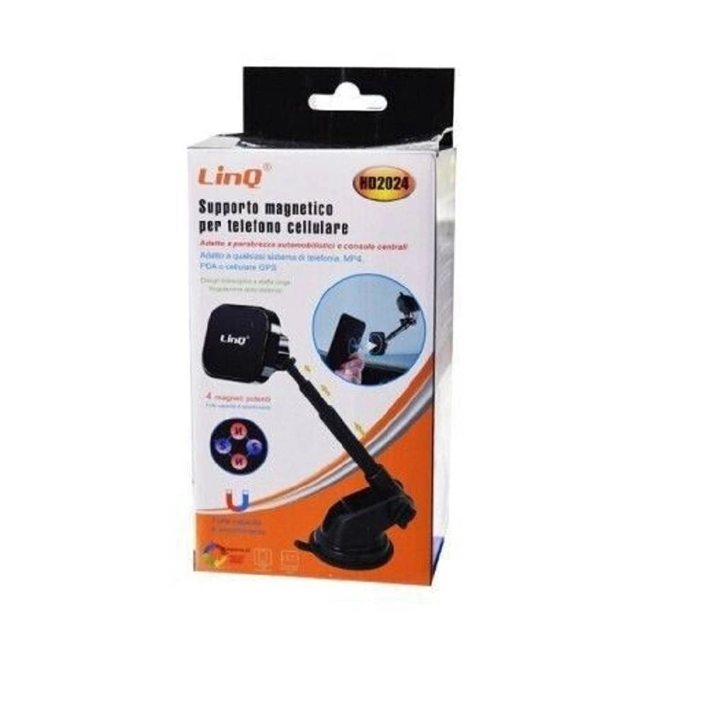 Trade Shop - Supporto Da Auto Universale Per Smartphone A Ventosa Magnetico Girevole Hd2024 -