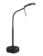 Lampada da scrivania wireless nera USB-C LED CCT 3W