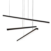 Lampada a sospensione LED Trio 36W 3 barre nere Maxlight