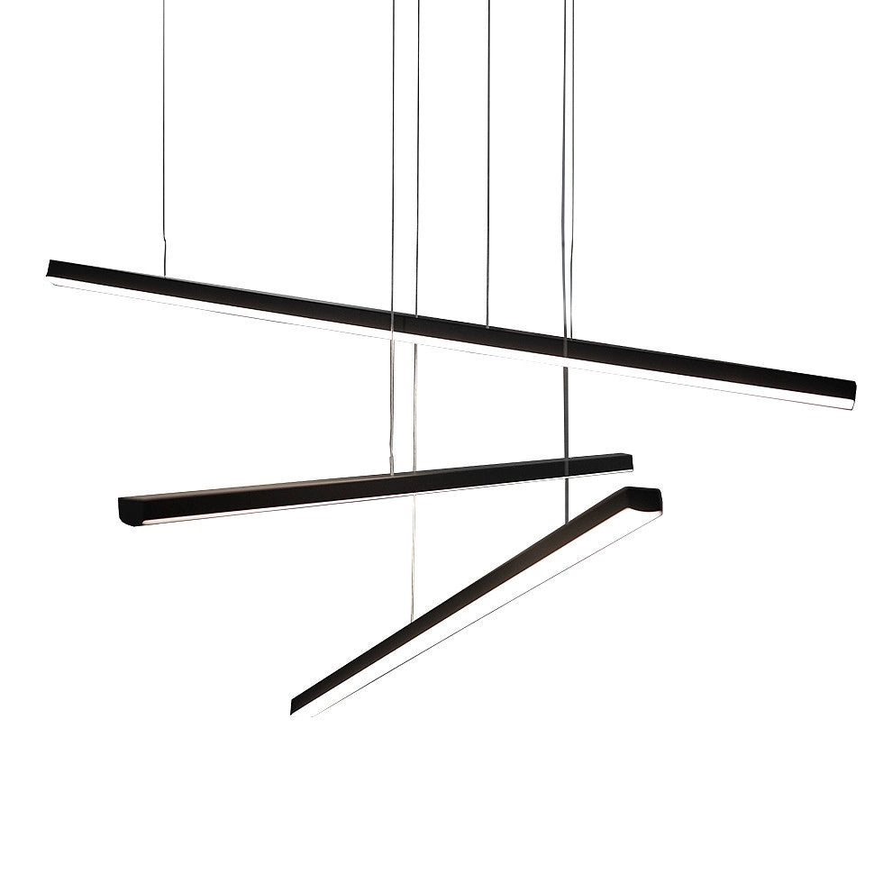 Lampada a sospensione LED Trio 36W 3 barre nere Maxlight