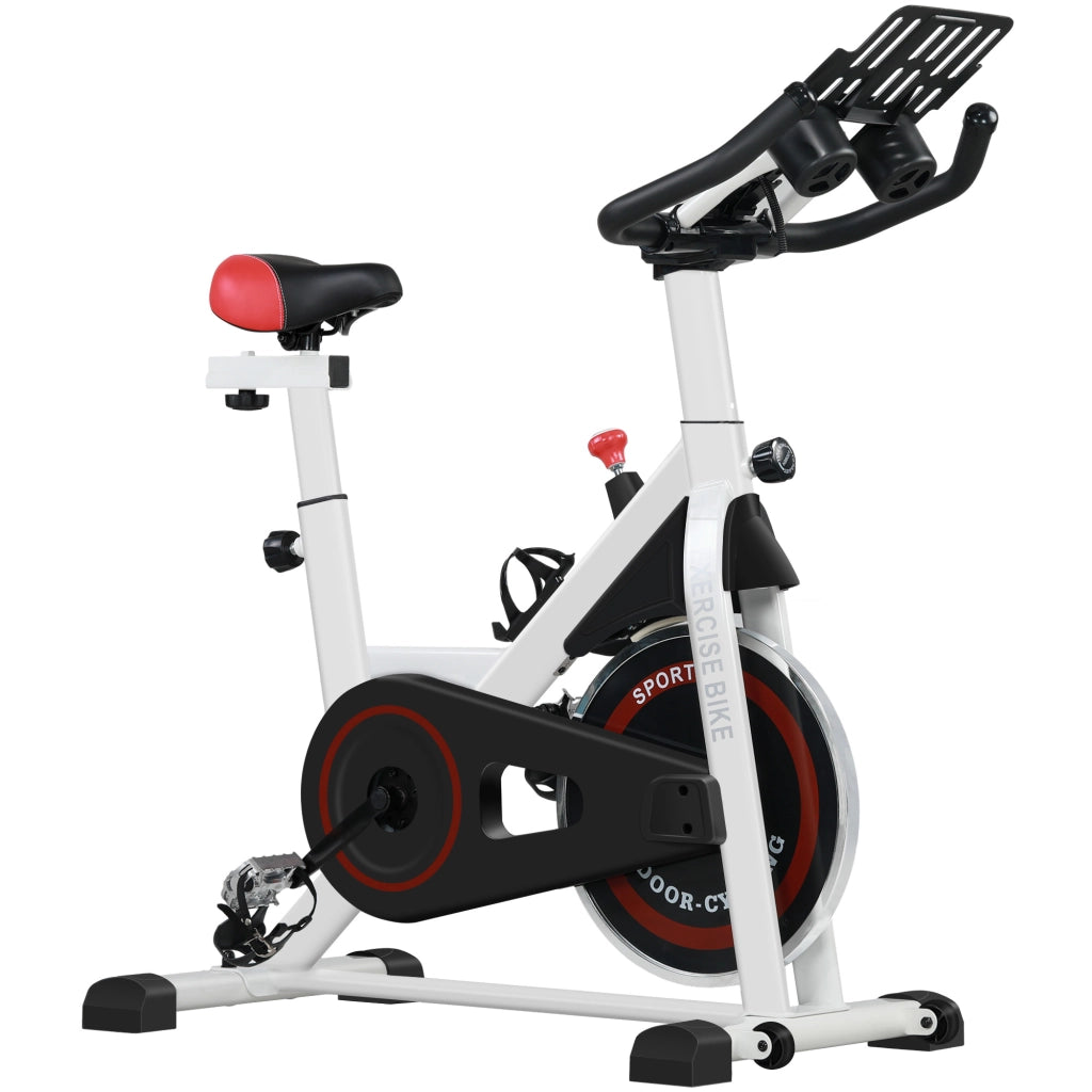 Bicicletta Statica con Resistenza Regolabile ¨C Minimal ¨C Bianco