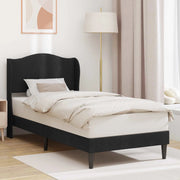 Struttura del letto con testiera-Giroletto Nero 100 x 200 cm Velluto 628742