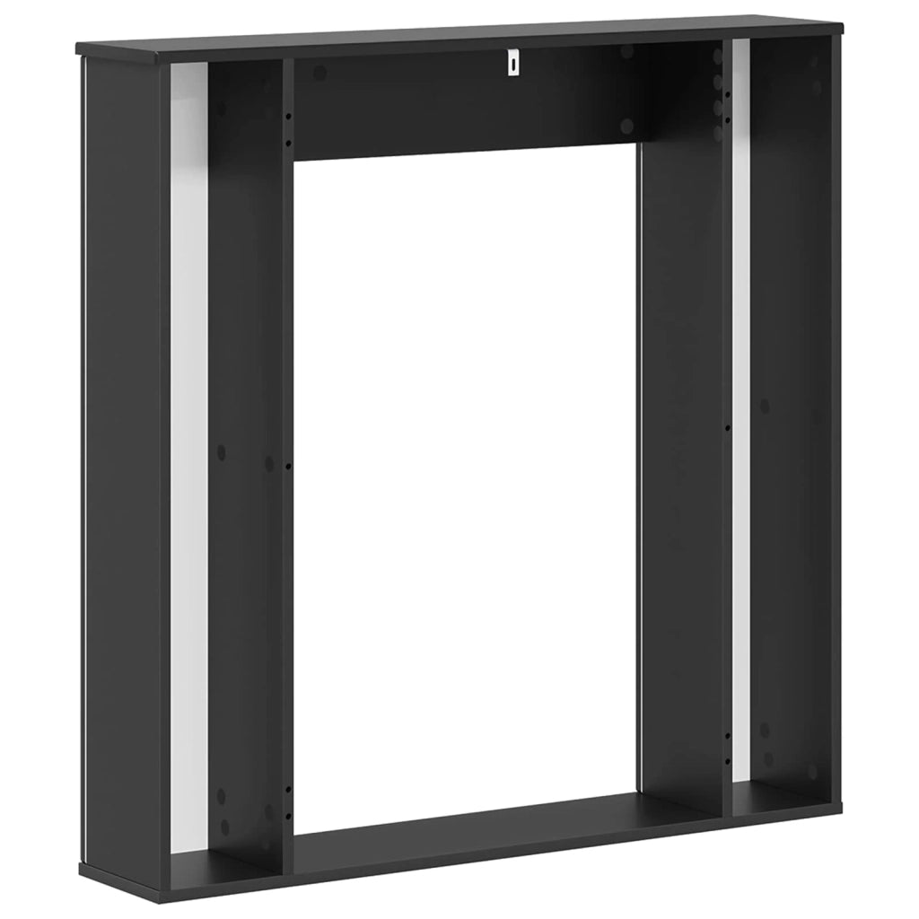 Cornice per camino Nero 100 x 20 x 100 cm Legno ingegnerizzato 8006616