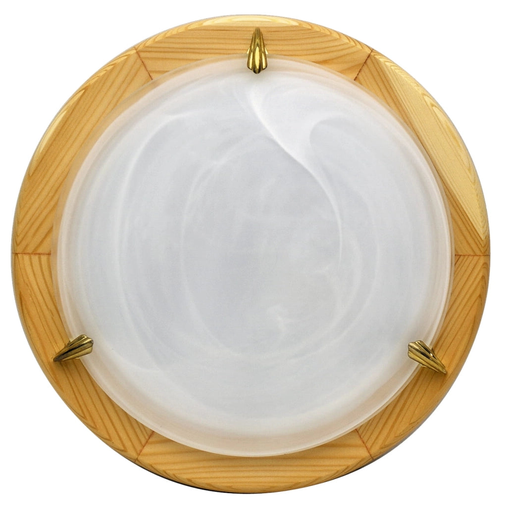 Plafoniera Candellux Duna 40 cm legno naturale E27
