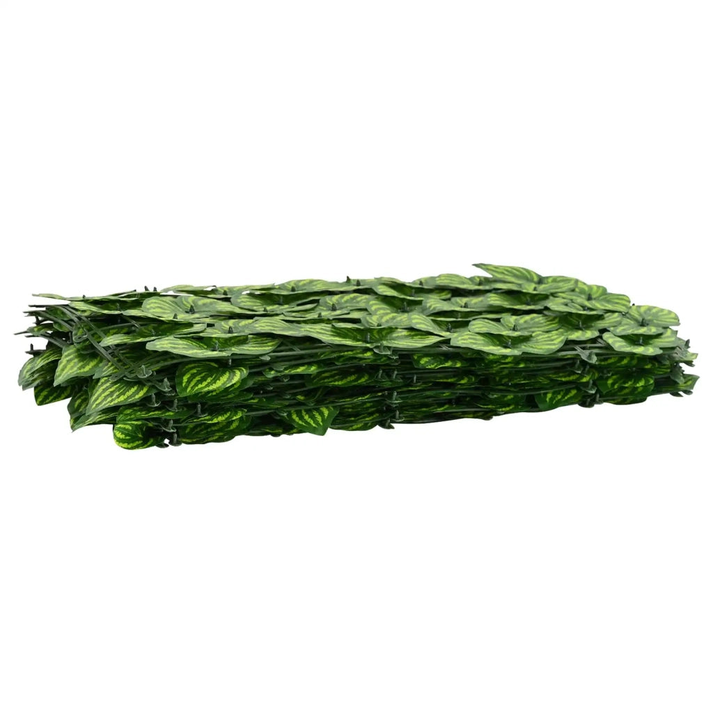 Paravento da Balcone | Schermo per balcone con foglie Verde e Giallo 400 x 150 cm